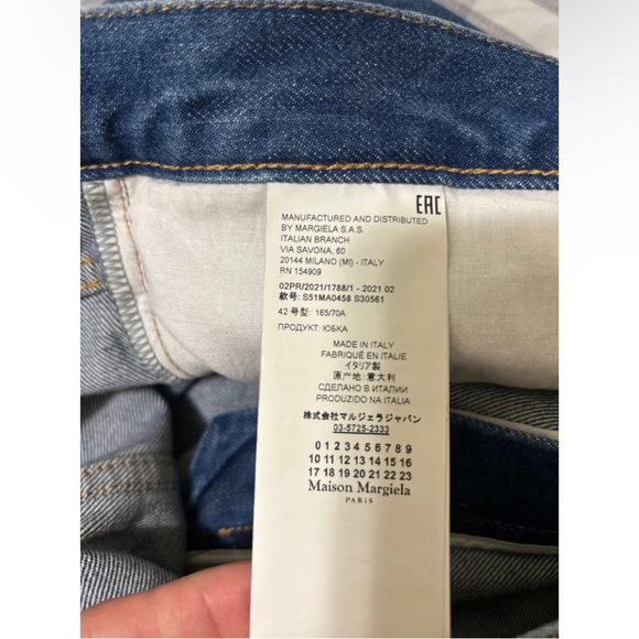 Denim maxi skirt by Maison Margiela - Picture 10 of 13